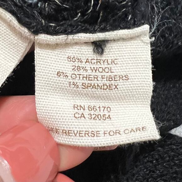 Free People Women's Black Granny Square Crochet Racerback Tank Top Size Small - Picture 11 of 12